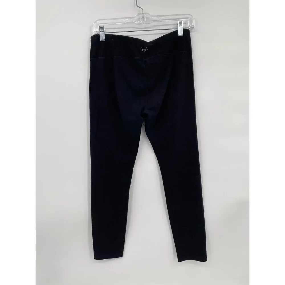 Justice Girls Black Basic Leggings XXL 16P-18P Petite Length 7/8 Ankle